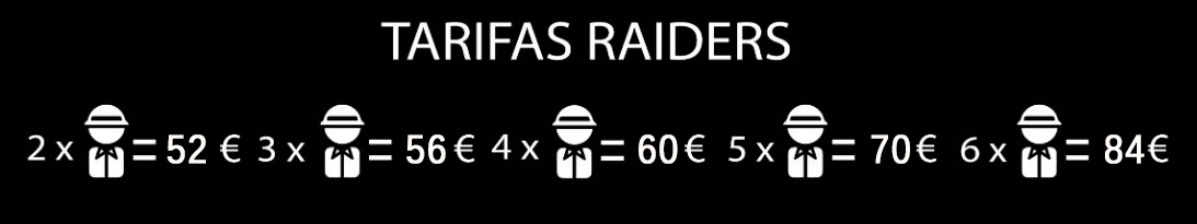 Tarifas Raiders